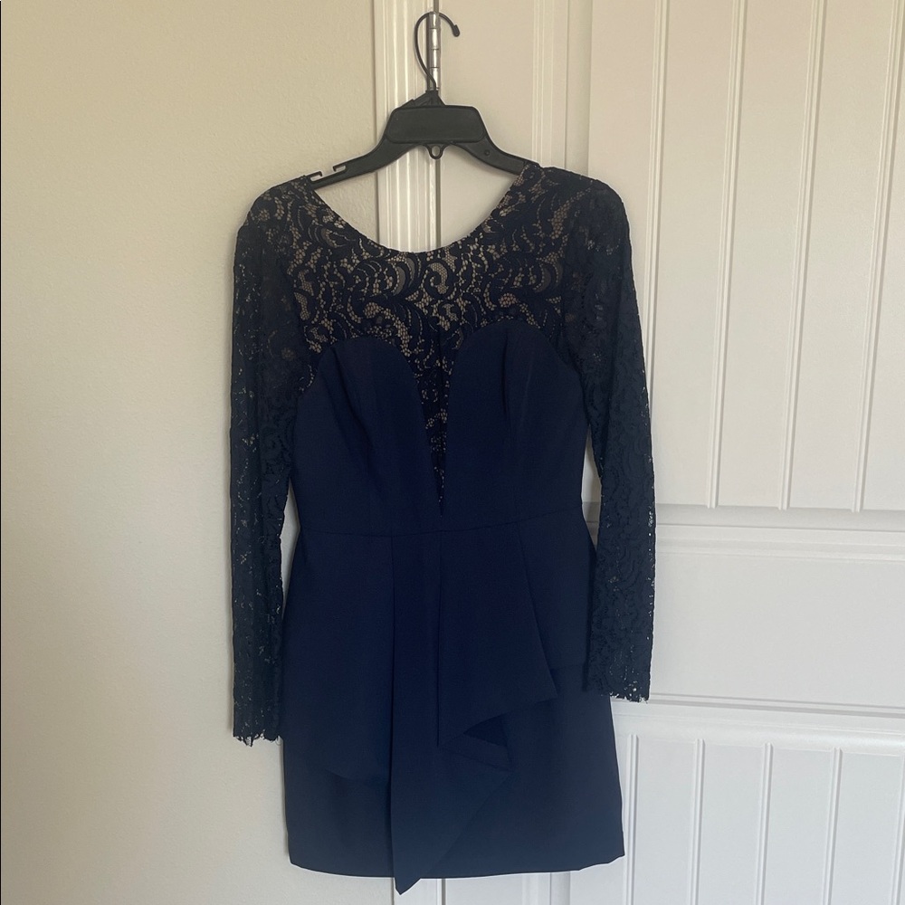 BCBG Navy Lace Dress